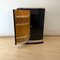 Art Deco Bar Cabinet in Black Lacquer, Maple & Metal, France, 1930 6