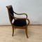 Biedermeier Armchair in Walnut & Black Boucle, South Germany, 1835 5
