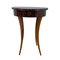 Mesa auxiliar Biedermeier oval con cajón de chapa de nogal, Sur de Alemania, 1820, Imagen 1