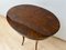 Oval Biedermeier Side Table with Drawer in Walnut Veneer, South Germany, 1820, Image 4