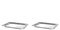 Versilberte Tabletts, 2er Set 4