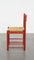 Vintage Wooden Chair with Woven Wicker Seat, 1970s 5