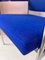Royal Blue and Chrome Armchair, Denmark, 1970s 10