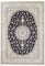 Dark Blue Nain 6 La Rug 367×253 Cm Hand-Knotted, Persian Carpet 1