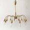 Mid-Century Sputnik 12-Armed Chandelier from Vereinigte Werkstätten Collection, 1950s 1