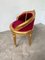 Louis XVI Gilt Wood and Red Velvet Armchair, 1890s 33