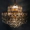Mid-Century Crystal Glass Chandelier from Palwa, 1960s 8