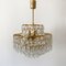 Mid-Century Crystal Glass Chandelier from Palwa, 1960s 5