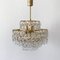 Mid-Century Crystal Glass Chandelier from Palwa, 1960s, Image 1