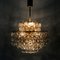 Mid-Century Crystal Glass Chandelier from Palwa, 1960s 4