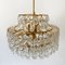 Mid-Century Crystal Glass Chandelier from Palwa, 1960s 7