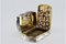 Edward VII Vinaigrette-Dose aus Silber und Gold mit asymmetrischer Gravur 2