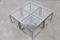 Vintage Chromed Coffee Table with Four Nesting Tables from Maison Charles 8