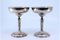 Silberne Champagnergläser mit gravierten Blumenmotiven 9