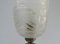 Vintage Art Deco Nickel-plated & Frosted Glass Table Lamp 5