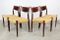 Dutch Dining Chairs in Rosewood & Papercord from Pastoe, 1960s, Set of 4, Image 6