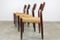 Dutch Dining Chairs in Rosewood & Papercord from Pastoe, 1960s, Set of 4, Image 3