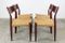 Dutch Dining Chairs in Rosewood & Papercord from Pastoe, 1960s, Set of 4 11