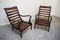 Walnut Lounge Chairs with Removable Pillows, 1958, Set of 2 2