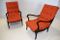 Walnuss Sessel mit abnehmbaren Kissen, 1958, 2er Set 1