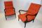 Walnut Lounge Chairs with Removable Pillows, 1958, Set of 2 1