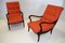 Walnut Lounge Chairs with Removable Pillows, 1958, Set of 2, Image 1