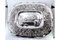 Wall Tray in Embossed Silver with Elliptical Biblical Scene and Wavy Edge 3