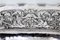 Wall Tray in Embossed Silver with Elliptical Biblical Scene and Wavy Edge 5