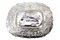 Wall Tray in Embossed Silver with Elliptical Biblical Scene and Wavy Edge 1