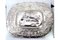 Wall Tray in Embossed Silver with Elliptical Biblical Scene and Wavy Edge 2