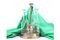 Silber Menage Set mit Glas Menagen und Salz- und Pfefferstreuer, 4 . Set 1
