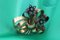 Gold and Silver Brooch with Diamond Chips 3