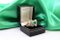 White Gold Ring with Oval Emerald 2