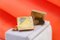 Square Shaped Gold Cufflinks, Set of 2 3