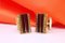 Gold Cufflinks with Reliefs and Brilliant-Cut Diamonds, Set of 2 5