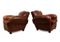 French Leather Club Chairs, 1950s, Set of 2, Image 11