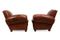 French Leather Club Chairs, 1950s, Set of 2, Image 6