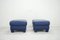 DS17 Blue Leather Ottomans from de Sede, 1990s, Set of 2, Image 3