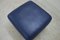 DS17 Blue Leather Ottomans from de Sede, 1990s, Set of 2 5