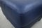 DS17 Blue Leather Ottomans from de Sede, 1990s, Set of 2 12