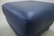 DS17 Blue Leather Ottomans from de Sede, 1990s, Set of 2 9