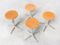 Vintage Architect Swivel Stools by Friso Kramer for Ahrend de Cirkel, Set of 4, Image 3