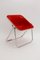 Red Plona Folding Chair by Giancarlo Piretti for Castelli, 1969, Image 1