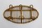 Oval Rattan Coat Rack, 1960s 7