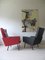 Vintage French Red & Black Lounge Chairs, 1950s, Set of 2 4