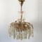 6-Light Chandelier with Glass Drops from Palwa, 1970s 1