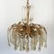 6-Light Chandelier with Glass Drops from Palwa, 1970s 5
