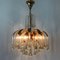 6-Light Chandelier with Glass Drops from Palwa, 1970s 4