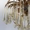 6-Light Chandelier with Glass Drops from Palwa, 1970s 10