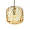 East German Amber Glass Ceiling Light from Doria, 1970s 3